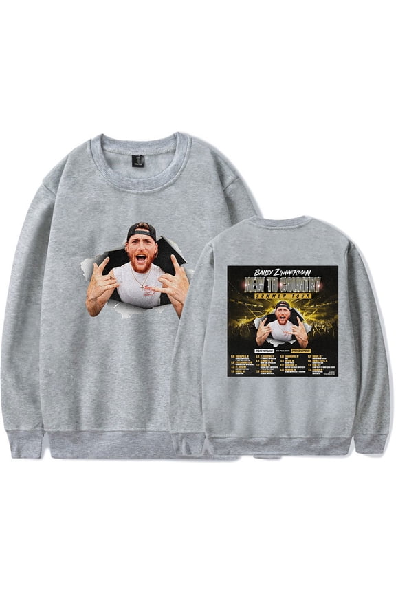 Bailey Zimmerman New To Country Tour 2025 Sweatshirt Fashion Crewneck Hip Hop Pullover
