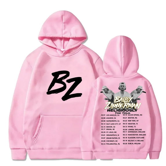 Bailey Zimmerman Religiously Tour Hoodies BZ New Logo Merch Pullovers Women Men Fashion Casual Hooded Sweatshirts