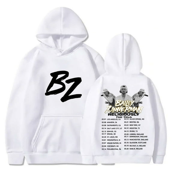Bailey Zimmerman Religiously Tour Hoodies BZ New Logo Merch Pullovers Women Men Fashion Casual Hooded Sweatshirts