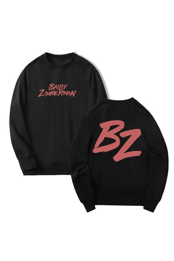 Bailey Zimmerman Sweatshirt BZ Logo Crewneck Long Sleeve Women Men Fashion Streetwear