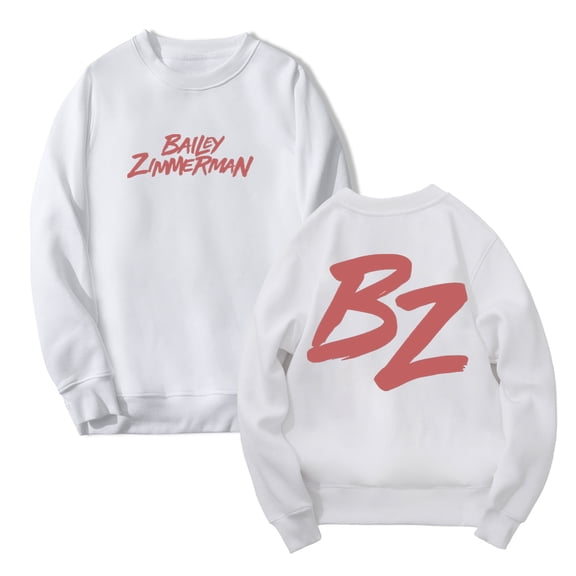 Bailey Zimmerman Sweatshirt BZ Logo Crewneck Long Sleeve Women Men Fashion Streetwear