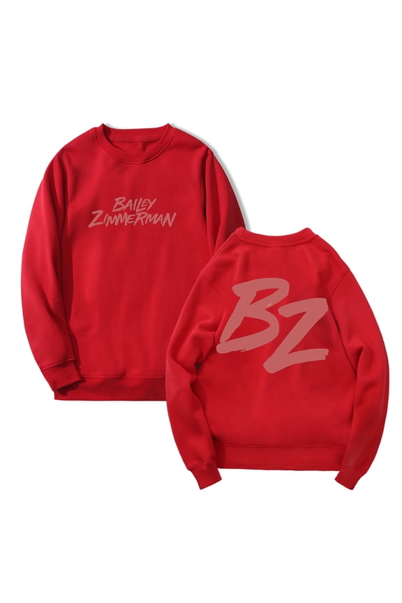 Bailey Zimmerman Sweatshirt BZ Logo Crewneck Long Sleeve Women Men Fashion Streetwear
