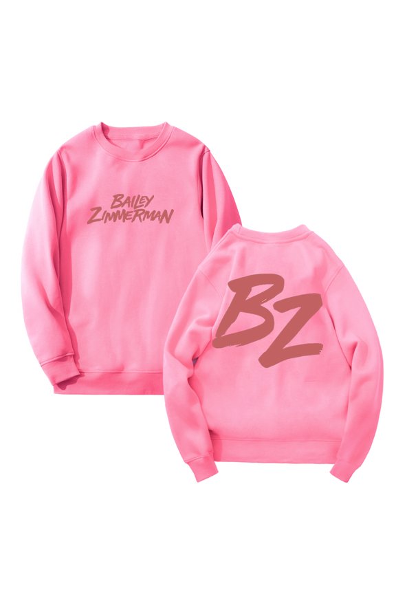 Bailey Zimmerman Sweatshirt BZ Logo Crewneck Long Sleeve Women Men Fashion Streetwear