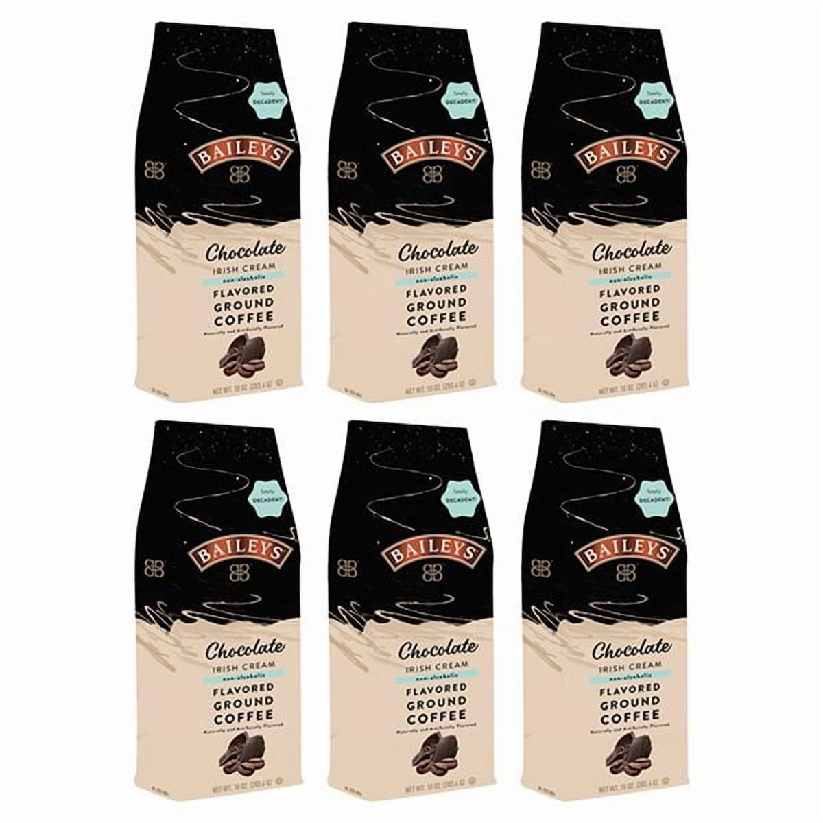 Bailey's Chocolate Irish Cream, Flavored Ground Coffee, 10oz bag (Six-Pack)