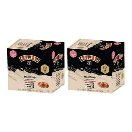 Bailey's, Hazelnut Irish Cream Flavored Coffee, 2/18 Single Serve Cups