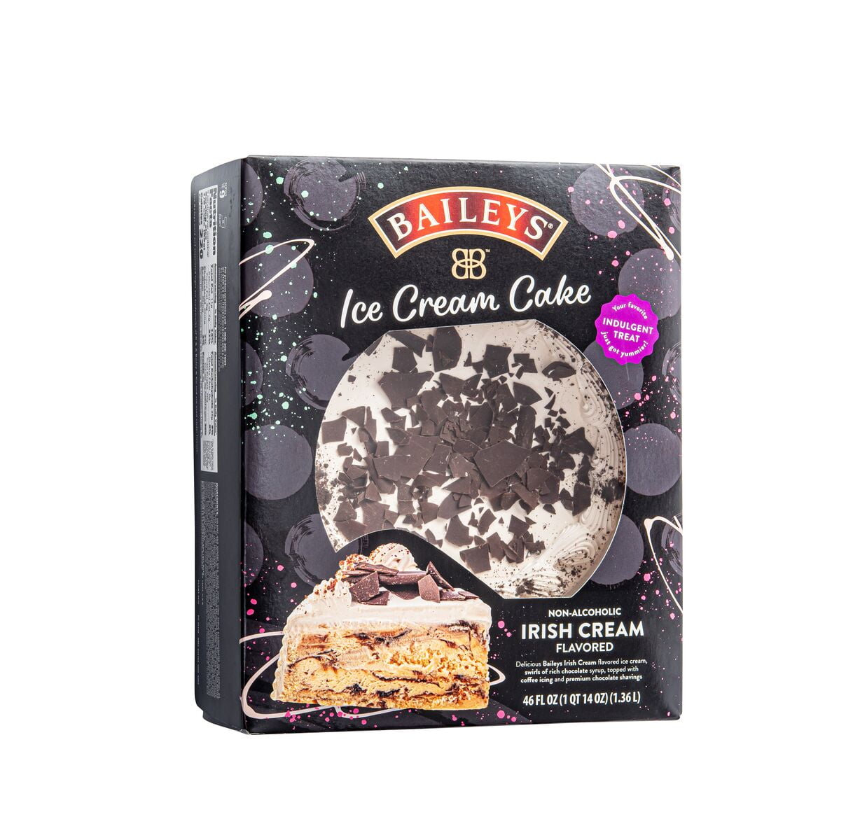 Baileys Irish Cream Nonalcoholic Ice Cream Cake with Premium Chocolate