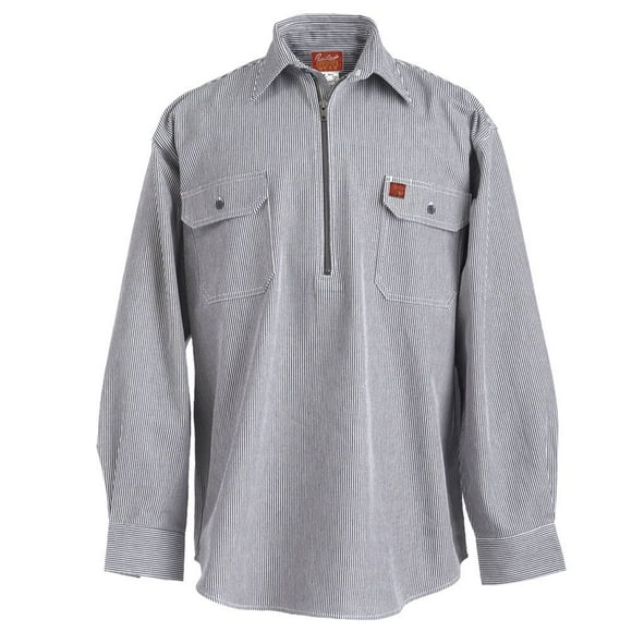 Bailey's Logger Wear Long Sleeve 1/2 Zip Hickory Shirt, Regular - Large