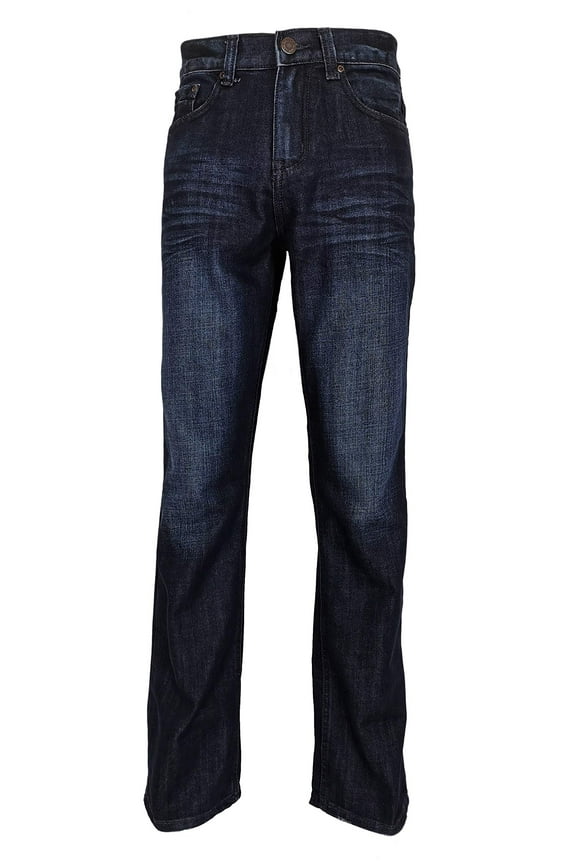 Men's Fashion Relaxed Bootcut Jeans Dark Wash Size 28X30