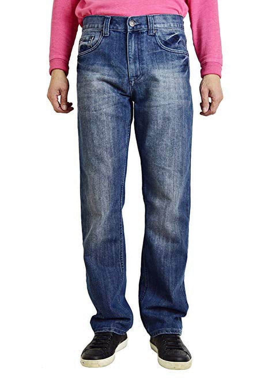Bailey's Point Men's Fashion Relaxed Straight Jeans Light Vintage Wash ...