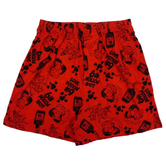 Bailey's Point Mens Red Valentine's Day Boxers Love Potion Boxer Shorts Small