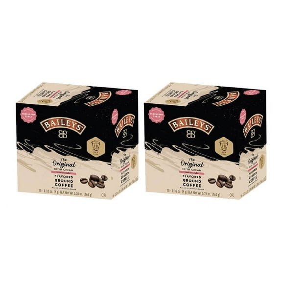 Bailey's, The Original Irish Cream Flavored Coffee, 2/18 Single Serve Cups