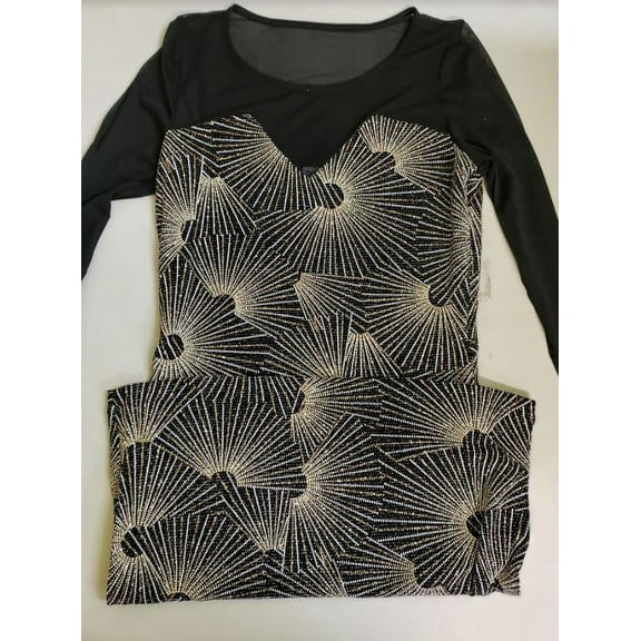 BaileyBlue BLACK/GOLD Sparkly Dress, US Medium