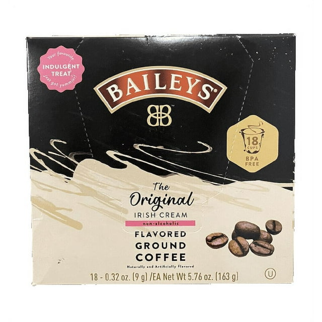 Baileys The Original Irish Cream Non Alcoholic Flavored Ground Coffee