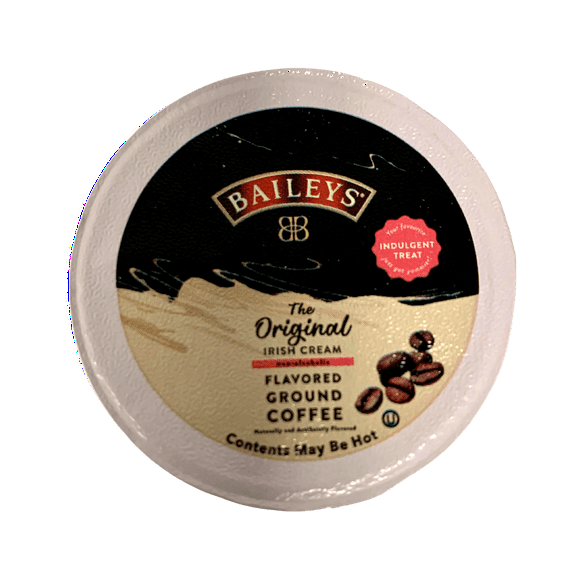Baileys The Original Irish Cream Non Alcoholic Flavored Ground Coffee Pods - 72 Count