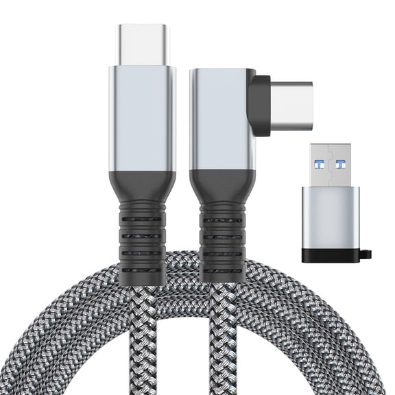 Bailink Link Cable 16FT VR Cable Compatible with Meta Oculus Quest 2/Quest 3/Pro Pico, Nylon Braided Accessories and Gaming PC Steam VR, USB 3.0 Data Transfer Type C Cable, for VR Headset
