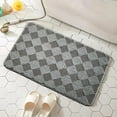thumbnail image 1 of Bailu Bathroom Rug Set Soft Plush Absorbent Bath Mat Set, Machine Washable Bathroom Floor Mat, Gray, 16"X24" inch, 1 of 6