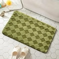 thumbnail image 1 of Bailu Bathroom Rug Set Soft Plush Absorbent Bath Mat Set, Machine Washable Bathroom Mat, Green, 20"X32" inch, 1 of 6