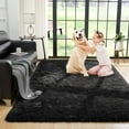 thumbnail image 1 of Bailu Fluffy Black Rug for Living Room,2x3 Area Rugs,Thick Plush Shag Rug,Shaggy Rugs for Bedroom,Big Fuzzy Carpet,Comfy Kids Rugs,Large Living Room Rugs,Living Room Decor, 1 of 8
