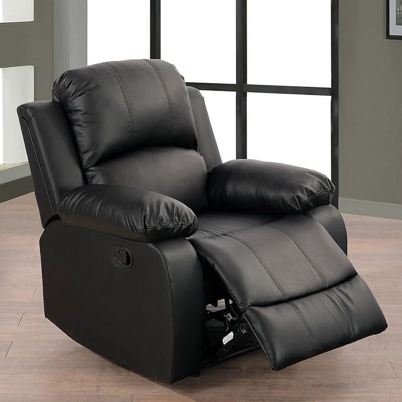 Bailu Living Room Leather Recliner Sofa Furniture Set, Home/Office Recliner Sofa Set (Leather ...