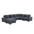 thumbnail image 1 of Bailu Luxury Modern Corduroy Extra Deep Living Room Sofa, Set, Light Gray, 1 of 7