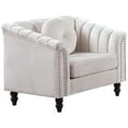 thumbnail image 1 of Bailu Microfiber Fabric Sofa Set, Living Room Furniture Set, Living Room Furniture Sofa Set, Modern Office Sofa Set for Home and Office (Chair) White, 1 of 7