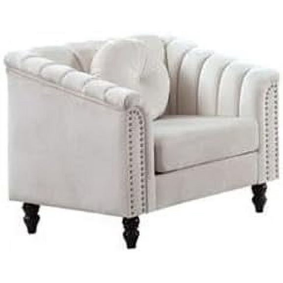 Bailu Microfiber Fabric Sofa Set, Living Room Furniture Set, Living Room Furniture Sofa Set, Modern Office Sofa Set for Home and Office (Chair) White