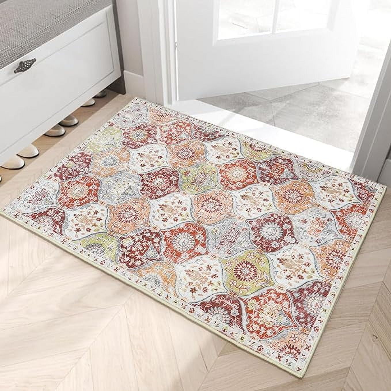 Muted Small Rug, Small Entry Rug, Small Oriental Rug, Small Area Rug, Small Runner Rug, outlet Small Oushak Rug, Doormat Rug, 1.7 x 3.3 ft