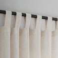 thumbnail image 1 of Bailu Natural Linen Semi Sheer Curtains Tab Top Light Filtering Elegant Curtains & Drapes for Bedroom 52 x 108 Inch Length, Set of 2 Panels, 1 of 6