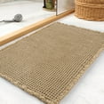 thumbnail image 1 of Bailu Waffle Bath Mat Rug, Super Absorbent Non-Slip Bath Mat, Bathroom Rug for Bathroom Floor Next to Tub, 18" x 26", Khaki, 1 of 6