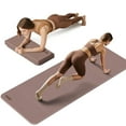 thumbnail image 1 of BAIMA Foldable Yoga Mat 10mm Thick , Workout Mats for Home Gym , Pilates,Quick Unfold/Stor,Non-Slip Surface,3.5lbs(Brown), 1 of 6