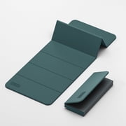 BAIMA Travel Yoga Mat 8 mm Thick, Multicolor Workout Mats for Home Gym,Portable for Camping or Travel Exercise Mat(Green &amp; Grey)