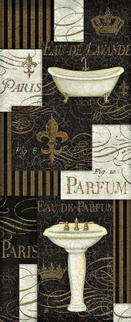 Bain De Luxe Collage I Canvas Art - Daphne Brissonnet (10 x 20)