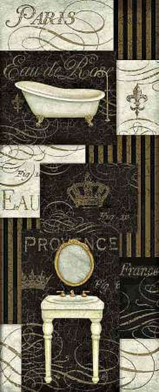 Bain De Luxe Collage II Canvas Art - Daphne Brissonnet (10 x 20)