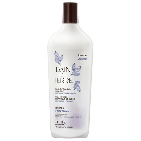 Bain De Terre Lavender Blonde Toning Shampoo - 13.5 oz