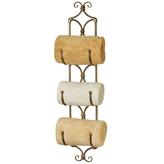 Bain Wall Mount Rack Gold Gold
