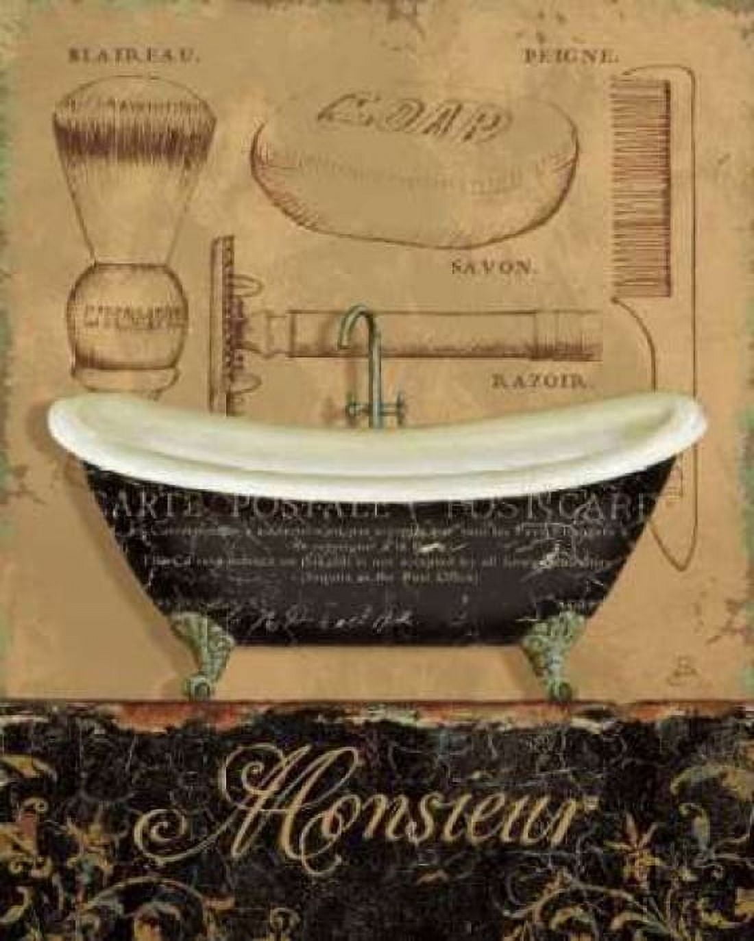 Bain de Monsieur Canvas Art - Daphne Brissonnet (24 x 30)