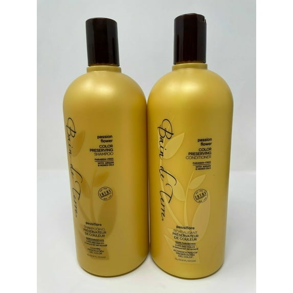 Bain de Terre Color Preserving Shamp & Cond DUO - Passion Flower - 33.8 Fl oz