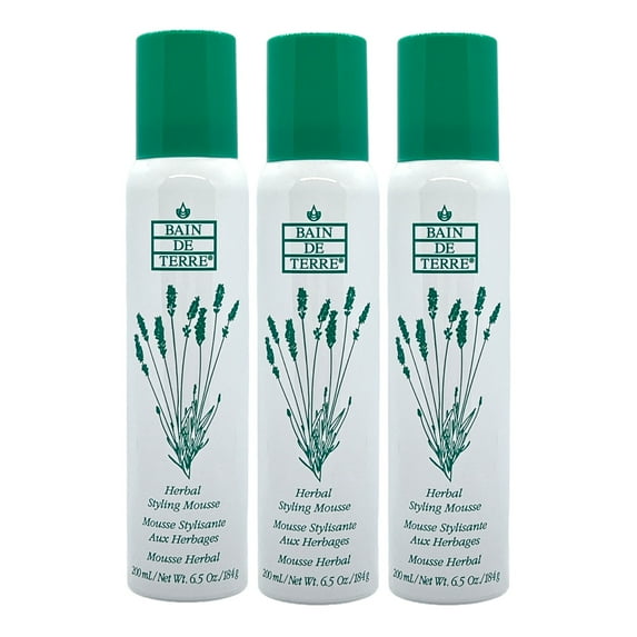 Bain de Terre Herbal Styling Mousse 6.5 Oz (Pack of 3)