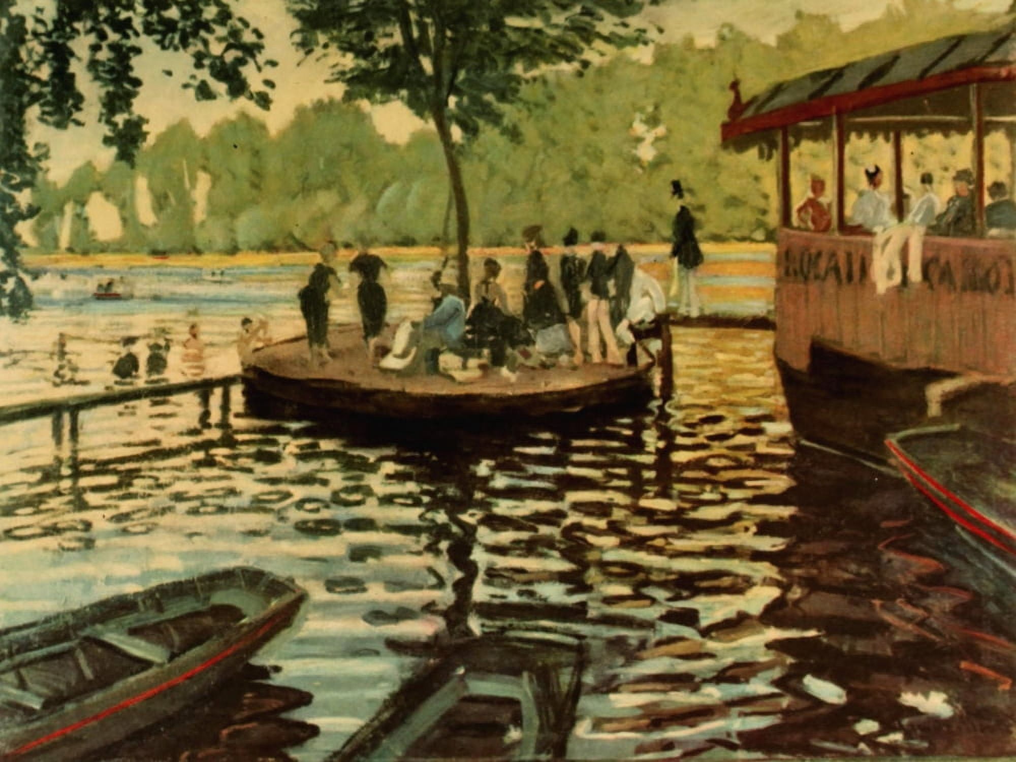Bain la Grenouill???re 1869 Canvas Art - Claude Monet (18 x 24)