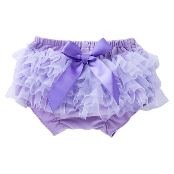 Bainana Baby Girls Shorts Solid Color Elastic Waist Wide Leg Shorty Elegant Cute Summer Girls Mesh Shorts Pp2 Size 0-3 Months