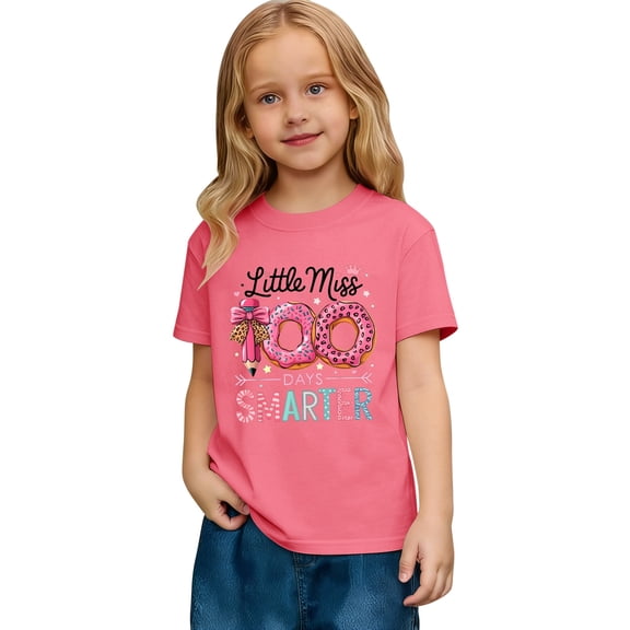 Bainana Back To School T-Shirt For Kids Number Print Short Sleeve Crew Neck Tops Fashion Casual Boys Girls Summer Clothes 3-4 Years