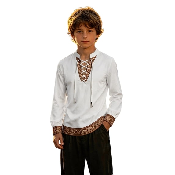 Bainana Boys Long Sleeve T Shirts Graphic Print Fashion Tops Big Kids Fall Tees