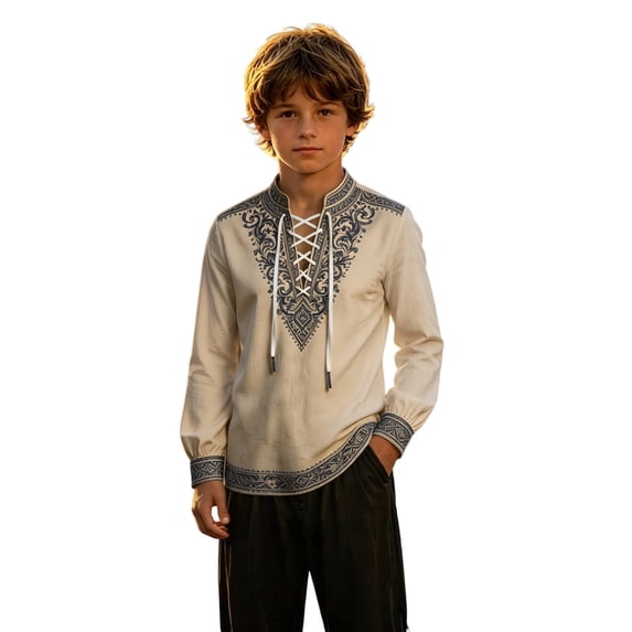 Bainana Boy'S Long Sleeve T Shirts Graphic Print Lightweight Tops Big Kids Fall Tees
