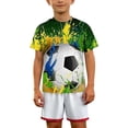 thumbnail image 1 of Bainana Boys 3D Graphic Tee Kids Short Sleeve Crew Neck Shirt Soft Lightweight Youth Children Athletic Sporty Top Green Size 7-8 Years, 1 of 4