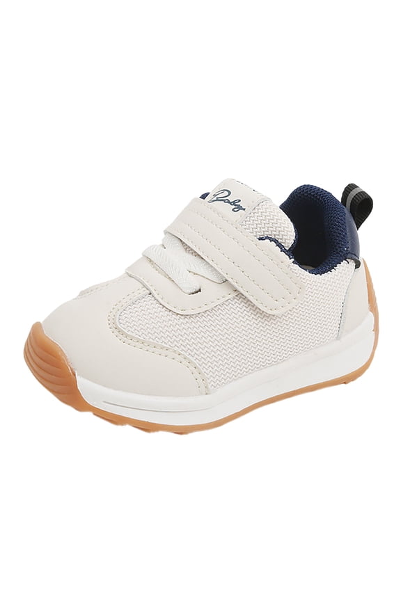 Boys Girls Walking Shoes Toddler Solid Color Anti Sole High Top Shoes Fashion Breathable Spring Summer Baby Mesh Sneaker Blue Size 9-12 Months
