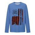 thumbnail image 1 of Bainana Boys Long Sleeve Graphic Tees With 250 Years USA Flag Prints Comfortable Casual Crewneck Sweatshirt For Children Youth Stylish Top 3-14 Years, 1 of 4