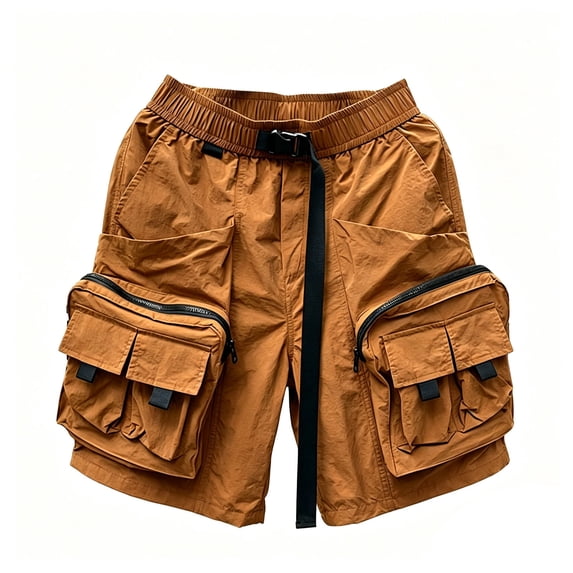 Bainana Cargo Shorts For Mens Drawstring Elastic Waisted Soft Breathable Hiking Shorts With Pockets For Jogger Running