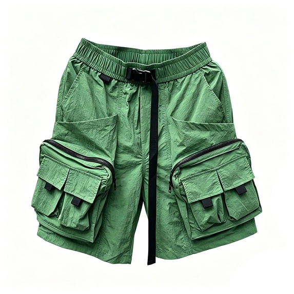 Bainana Cargo Shorts For Mens Drawstring Elastic Waisted Soft Breathable Hiking Shorts With Pockets For Jogger Running