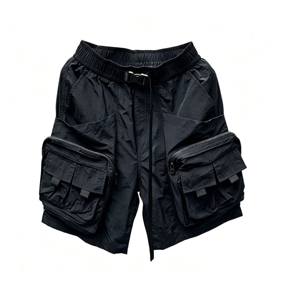 Bainana Cargo Shorts For Mens Drawstring Elastic Waisted Soft Breathable Hiking Shorts With Pockets For Jogger Running
