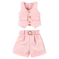 Bainana Casual Outfit Set For Girl'S Size 2-3 Years Solid Color ...